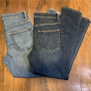 Gap Denim Youth Jeans 2 Pack Size 12 Regular Stretch Athletic Cut